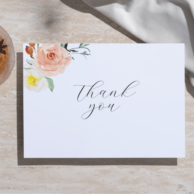 Herbstwoche Rustikale Blumenzwiebelwohnung Dankesc Dankeskarte (Von Creator hochgeladen)