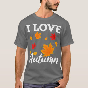 Herbstwoche über Ahornblättern Herbstsaison T-Shirt