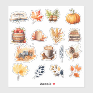 Herbstwochen Herbst 16 Aufkleber Pack