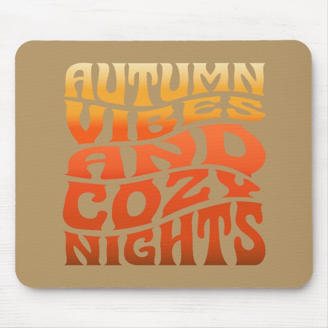 Herbstwochen und gemütliche Nächte Mousepad (Vorne)