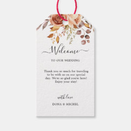 Herbstwochenende Rustikale Boho Hochzeit Geschenkanhänger