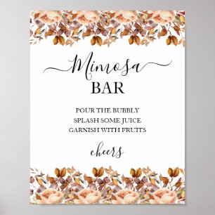 Herbstwochenende Rustikale Boho Hochzeit Poster