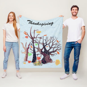 Herbstwonderland - fleecedecke