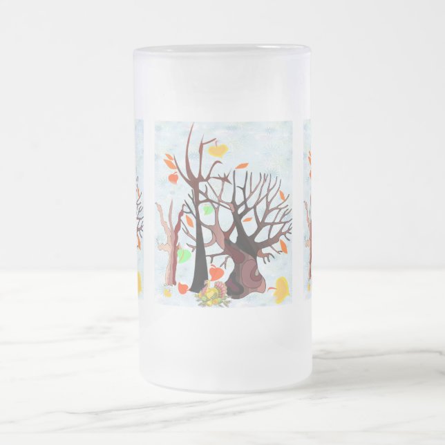 Herbstwonderland - mattglas bierglas (Mittel)