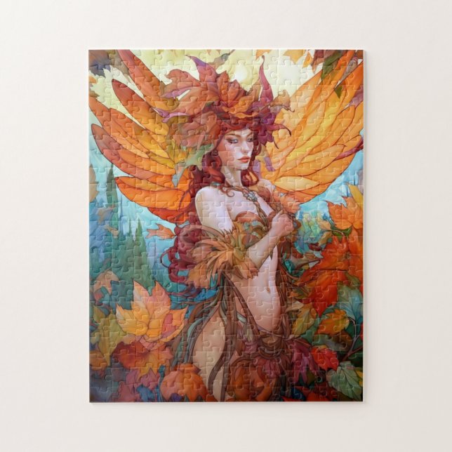 Herbstwoodland Faiasy Fantasy Art (Vertikal)