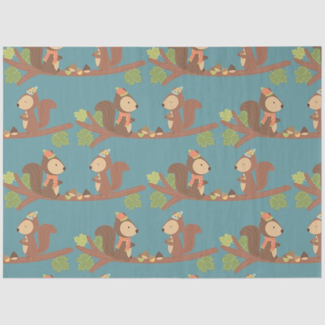 Herbstwoodland-Serie 4 Seidenpapier (Vorderseite)