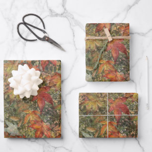 Herbstwurfkissenpilz Tasse Flasenkerne Kerze Geschenkpapier Set