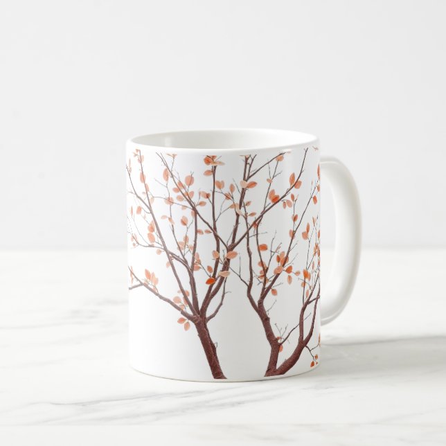 Herbstzweige Kaffeetasse (VorderseiteRechts)