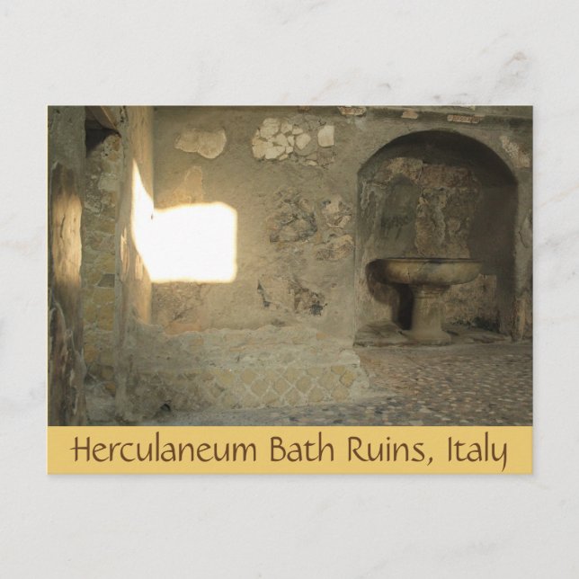 Herculaneum Bath Ruins, Kampanien, Italien Postkar Postkarte (Vorderseite)