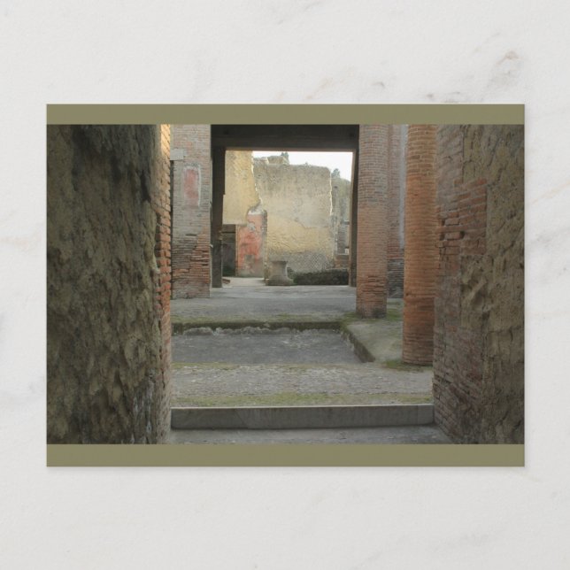 Herculaneum Ruins, Kampanien, Italien Postkarte (Vorderseite)