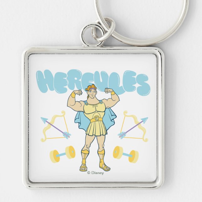 Hercules Arrows and Dumbbells Flex Keychain Schlüsselanhänger (Vorne)