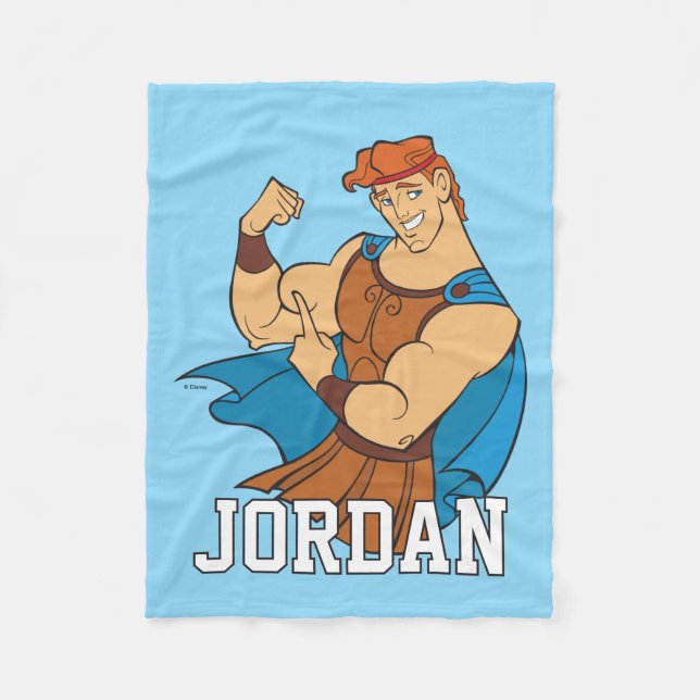 Hercules Bicep Flex Fleece Blanket (Vorderseite)