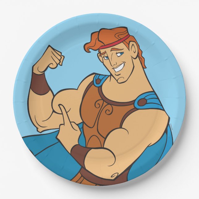 Hercules Bicep Flex Paper Plates Pappteller (Vorderseite)
