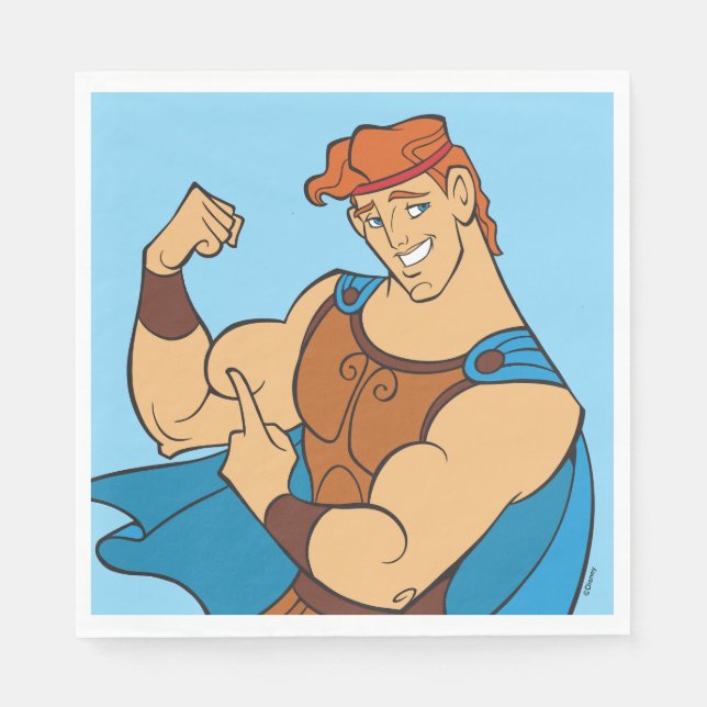Hercules Bizeps Beuge Servietten (Vorderseite)