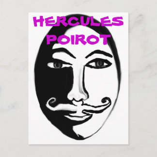 Hercules Poirot Postkarte
