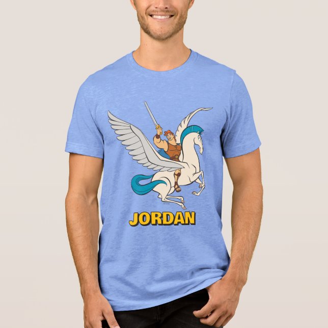 Hercules Riding Pegasus Tri-Blend Shirt (Vorderseite)