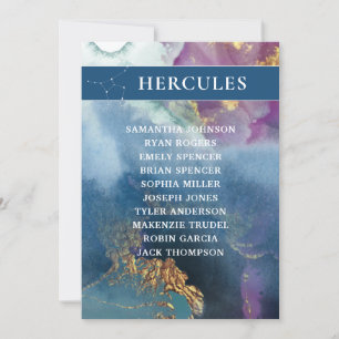 Hercules Tischnummer Celestial Seating Chart
