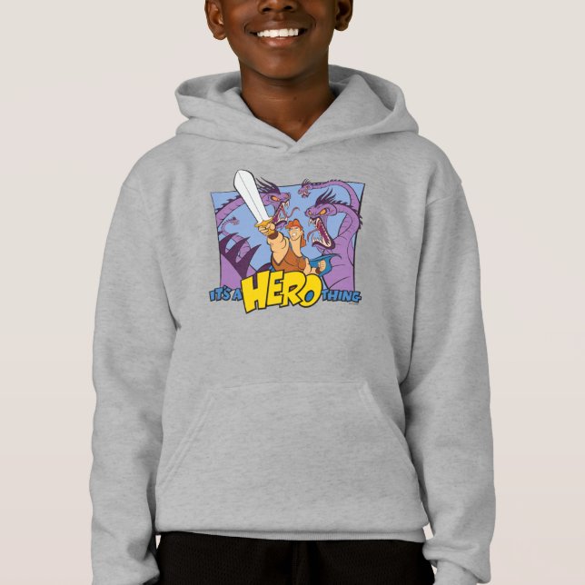 Hercules vs Hydra - Es ist eine HERO-Sache Hoodie (Vorderseite)