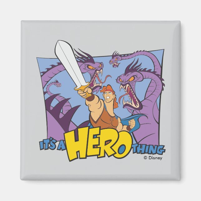 Hercules vs Hydra - It's a HERO Thing Magnet (Devant)