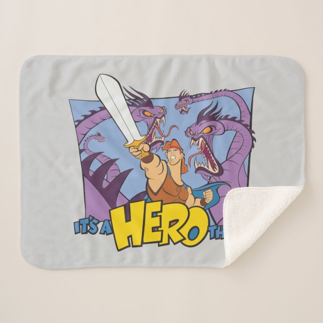 Hercules vs Hydra - It's a HERO Thing Sherpa Blank Sherpadecke (Vorderseite (Horizontal))