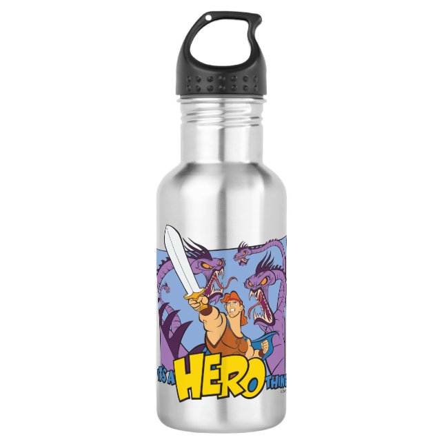 Hercules vs Hydra - It's a HERO Thing Stainless St Edelstahlflasche (Vorderseite)