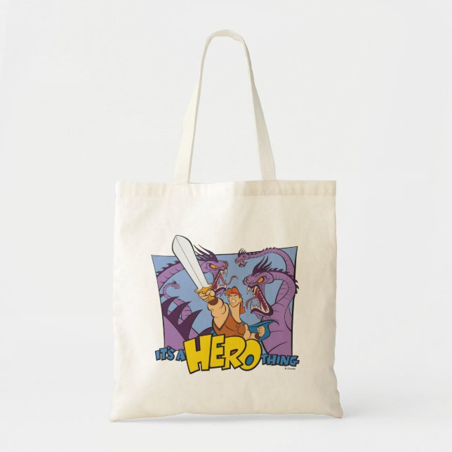 Hercules vs Hydra - It's a HERO Thing Tote Bag (Devant)