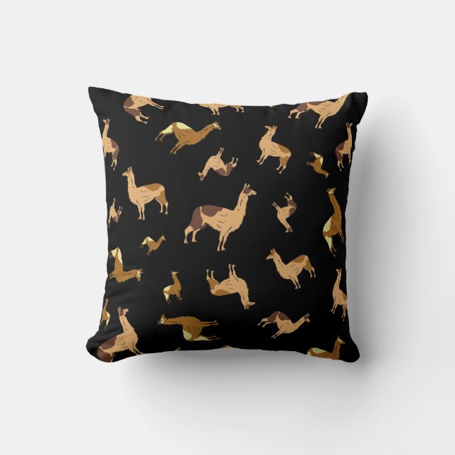 Herd von Llamas Design Kissen (Vorderseite)