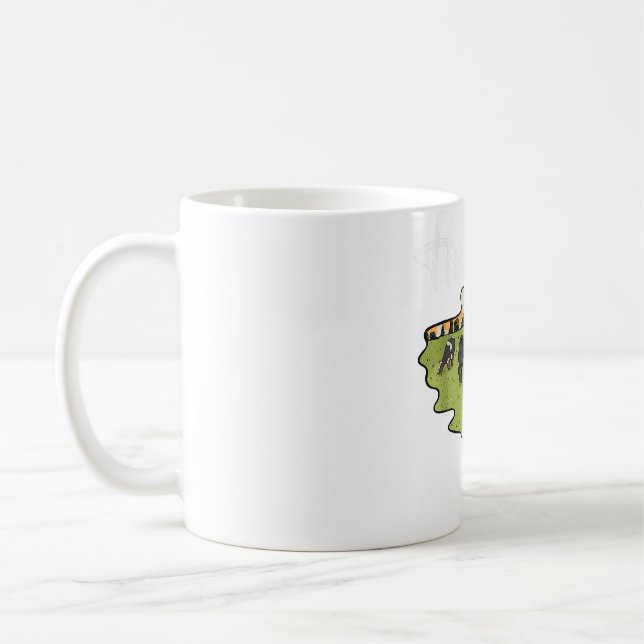 Herde, dass die sonnige Kuh landwirtschaftlichen B Kaffeetasse (Links)