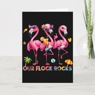 Herde rocks flamingo sommerurlaub familie karte