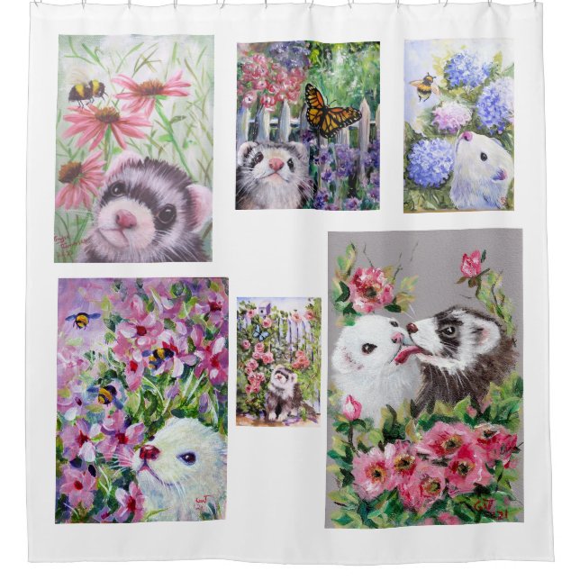 Herden des Duschvorhangs Duschvorhang (Vorderseite)