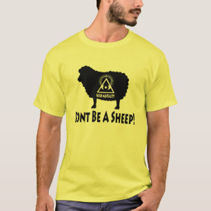 Herden-Mentalität - seien Sie nicht ein Schaf-T - T-Shirt