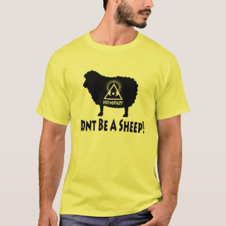 Herden-Mentalität - seien Sie nicht ein Schaf-T - T-Shirt