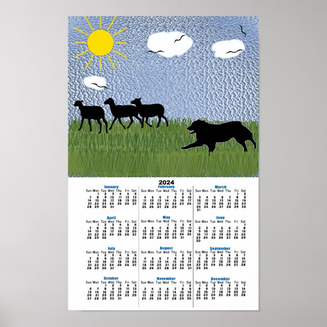 Herding - Driving the Sheep Aussie v3 2024 Poster (Vorne)