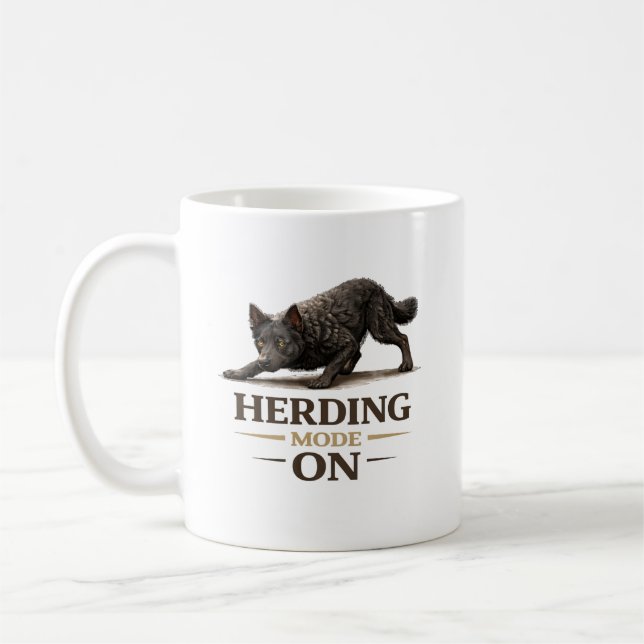Herding-Modus An Mudi Kaffeetasse (Links)