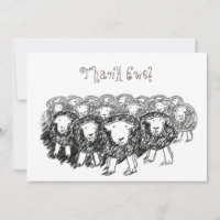 Herdwick Flock Danke-Karte