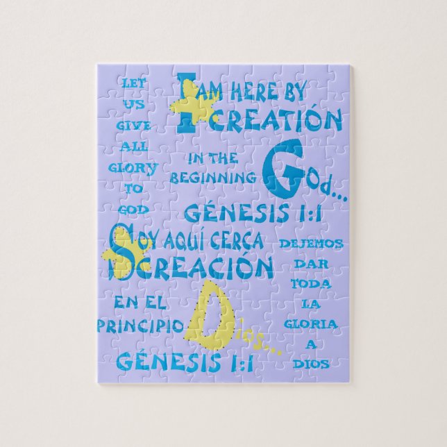 Here By Creation © — Esp & Eng (Vertikal)