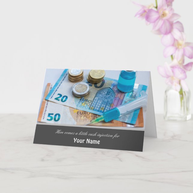 Here Comes a little cash injektionsfor you! Karte (Orchidee)