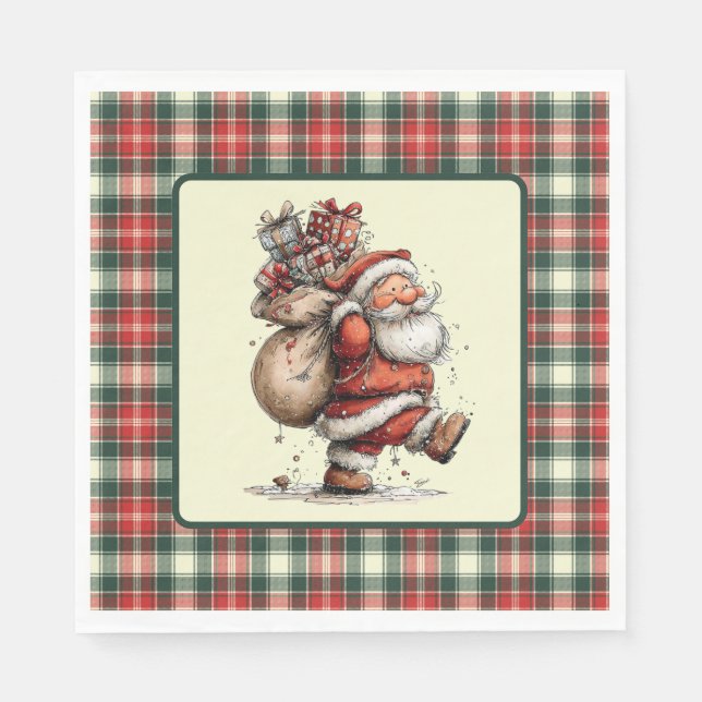 Here Comes Santa Claus  Serviette (Vorderseite)
