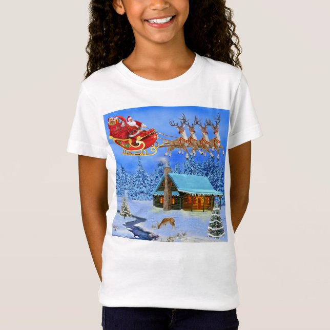 HERE COMES SANTA CLAUS T-Shirt (Vorderseite)