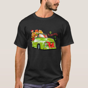 Here Comes Santa Paws - Vintage Retro 50er 60er Au T-Shirt