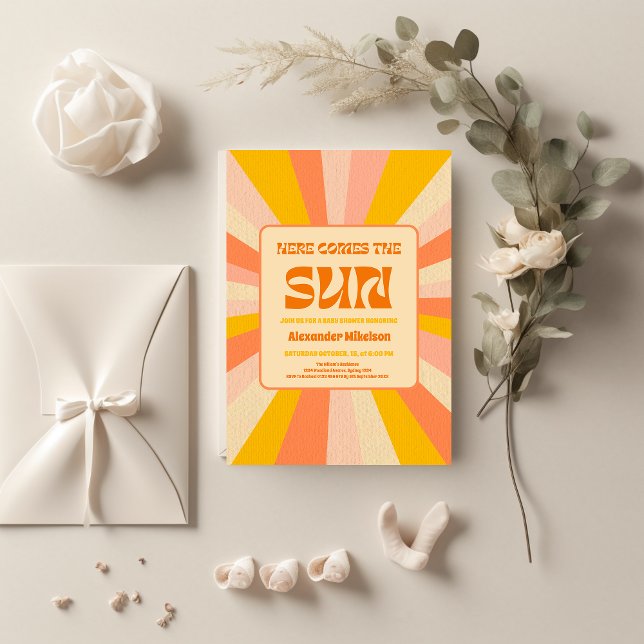 Here Comes The Son Baby Shower  Einladung (Von Creator hochgeladen)