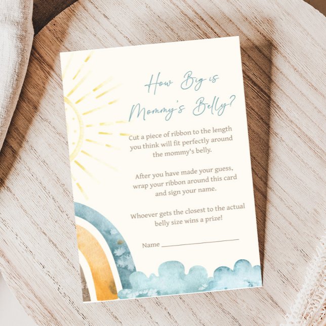 Here Comes The Son Baby Shower How Big Is Game (Here Comes the Son Baby Shower Game)