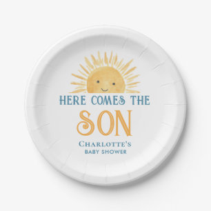 Here Comes The Son Baby Shower Pappteller