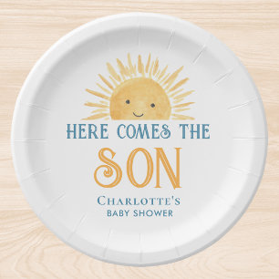 Here Comes The Son Baby Shower Pappteller