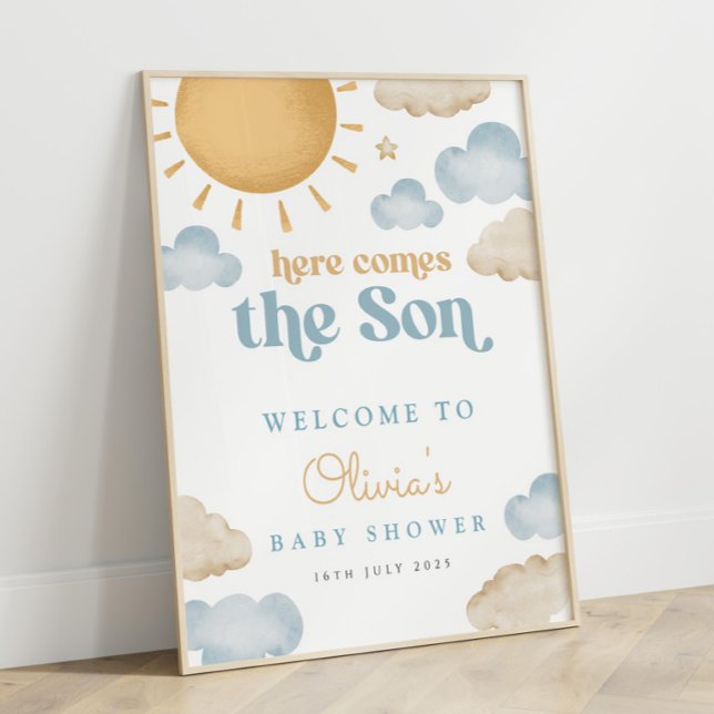 Here Comes The Son Baby Shower Poster (Von Creator hochgeladen)