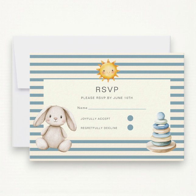 Here comes the son baby shower rsvp card (Von Creator hochgeladen)