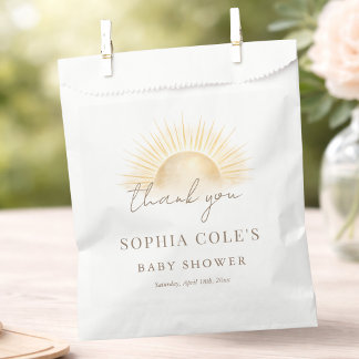 Here Comes The Son Boho Sun Baby Shower Danke Geschenktütchen