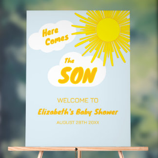 Here Comes The Son Boy Baby Shower