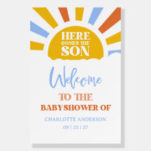 Here Comes The Son Boy Baby Shower