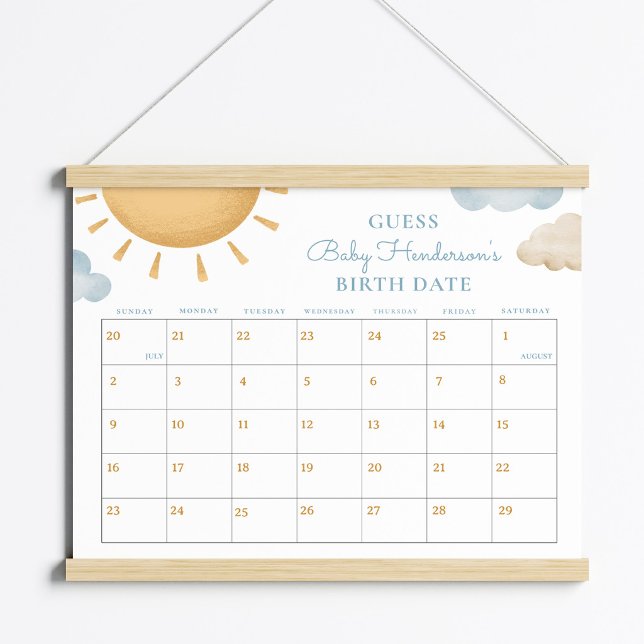 Here Comes the Son Guess the Date Poster (Von Creator hochgeladen)